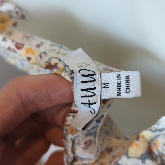 As U Wish Summer floral Dress-sz M - Picture 5 of 6